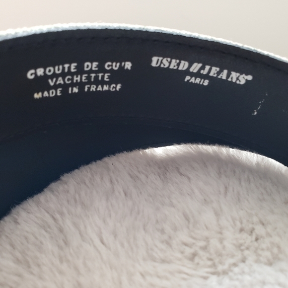 Used Jeans Belt made in France - Picture 3 of 5